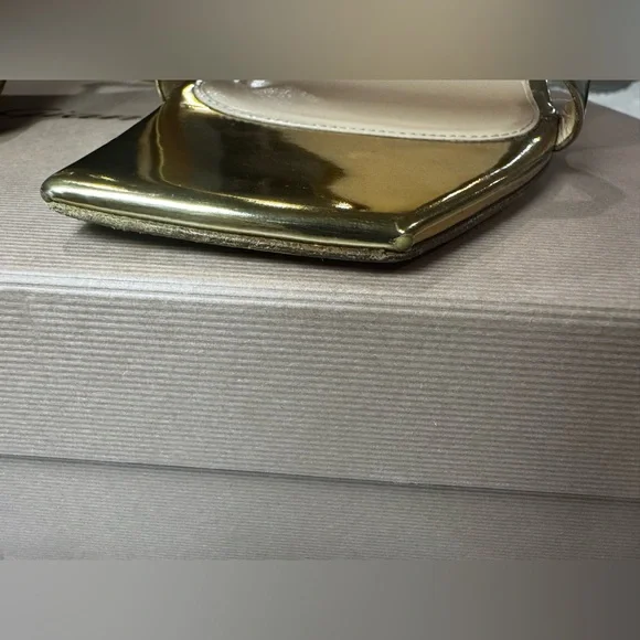 Gianvito Rossi Metallic Gold Heels - Picture 14 of 16